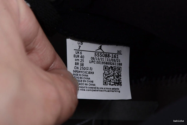 Reps high heritage jordan og retro 1 555088-161 0413